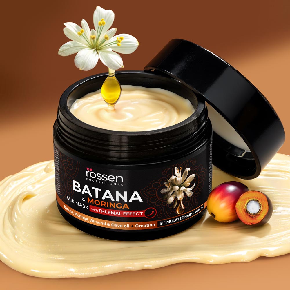 Moringa in batana maska za lase